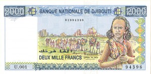 Djibouti - 2000 Francs - P-43 - 2000 dated Foreign Paper Money